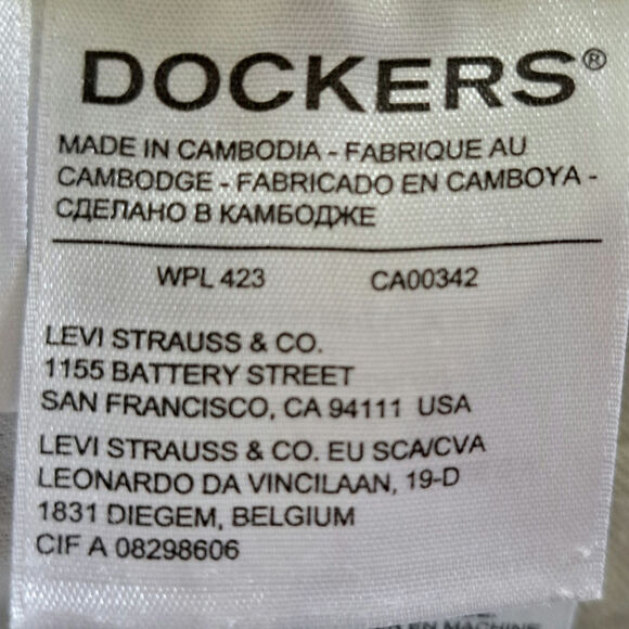 Dockers Casual Athletic Fit Navy Pants Men's 40 x 32 - Picture 7 of 9